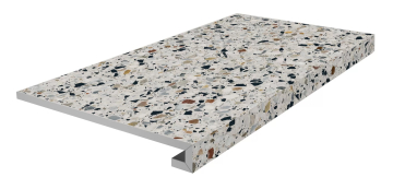 Kerama Marazzi KM6060G0001RGCF Ступени Ступень фронтальная клееная Бричиола белый матовый обрезной 33x60x0,9 Kerama Marazzi