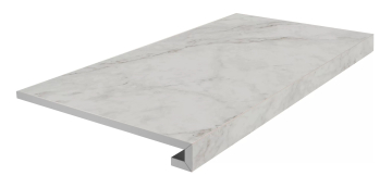 Kerama Marazzi KM6060G0321RGCF Ступени Ступень фронтальная клееная Тубкаль белый матовый обрезной 33x60x0,9 Kerama Marazzi