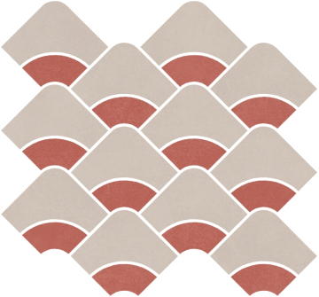 Kerama Marazzi KMD2HID010BR Мозаика Декор Таделакт наборный серый светлый, красный матовый обрезной 30x28x0,9 Kerama Marazzi