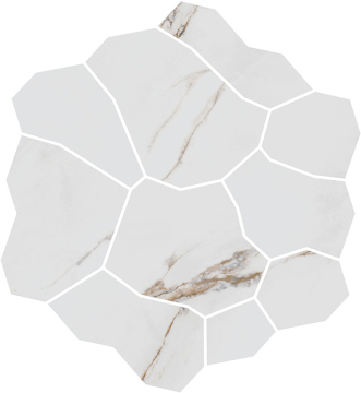 Kerama Marazzi KMD2HID022GR Керамогранит Декор Марсель наборный белый матовый обрезной 31,5x34,2x0,9 Kerama Marazzi