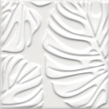 Kerama Marazzi KMD2SFC001BN Плитка Декор Агдаль 2 белый матовый структура 15x15x0,9 Kerama Marazzi