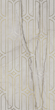 Kerama Marazzi KMD3STA029BR Плитка Декор Ифран серый светлый глянцевый обрезной 60x119,5x0,9 Kerama Marazzi