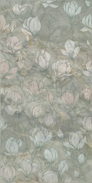 Kerama Marazzi KMD3STA104BR Плитка Декор Сен-Тропе зелёный светлый глянцевый обрезной 60x119,5x0,9 Kerama Marazzi