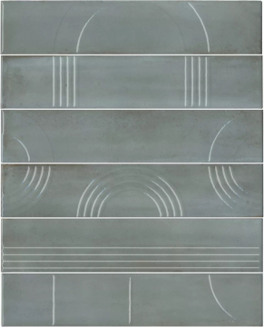 Kerama Marazzi KMP3STA002RN6X Плитка Панно Мажорель голубой глянцевый (из 6 частей 6х28,5) 36x28,5x1 Kerama Marazzi