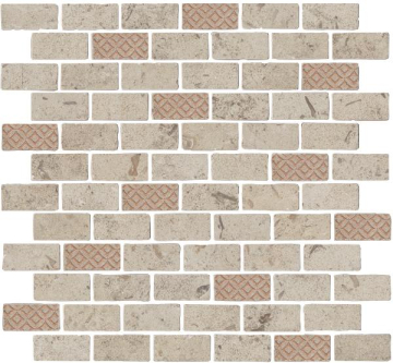 Kerama Marazzi MBD015 Мозаика Про Лаймстоун Антика 3 мозаичный бежевый матовый 32х30 Kerama Marazzi