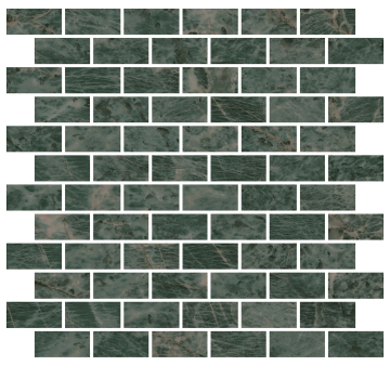 Kerama Marazzi MM13123T Мозаика Декор Эвора мозаичный зеленый глянцевый 32x30x0,9 Kerama Marazzi
