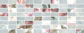 Kerama Marazzi MM7138 Плитка Кенсингтон зеленый мозаичный 20*50 декор Kerama Marazzi