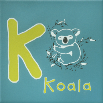 Kerama Marazzi OS/A237/5281 Плитка Декор Зоопарк K матовый 20x20 Kerama Marazzi