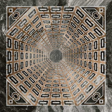 Kerama Marazzi SG013402R/D Керамогранит Декор Арката серый тёмный лаппатированный 119.5*119.5 Kerama Marazzi