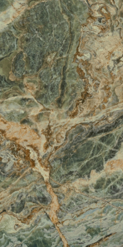 Kerama Marazzi SG593522RB/D Керамогранит Панно Риальто Нобиле 2 зелёный лаппатированный обрезной 119,5x238,5x0,9 Kerama Marazzi