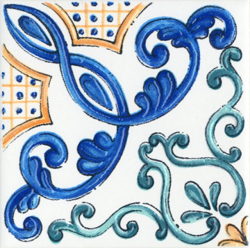 Kerama Marazzi STG/A487/1146 Плитка Вставка Капри майолика 9.9х9.9 Kerama Marazzi