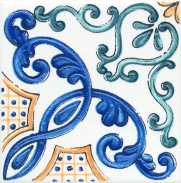 Kerama Marazzi STG/A487/1146H Плитка Вставка Капри майолика 9,8х9,8 Kerama Marazzi