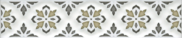 Kerama Marazzi STG/A621/17000 Плитка Бордюр Клемансо орнамент 15*3.1 Kerama Marazzi
