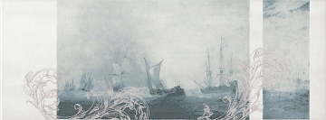 Kerama Marazzi STG/B206/15016 Плитка Ньюпорт Корабли зеленый 15*40 Kerama Marazzi