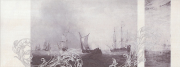 Kerama Marazzi STG/C206/15010 Плитка Ньюпорт Корабли фиолетовый 15*40 Kerama Marazzi