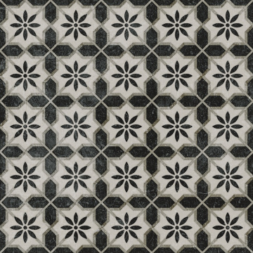 Kerama Marazzi VT/A294/SG1544N Керамогранит Декор Фреджио 1 черно-белый 20x20x8 Kerama Marazzi