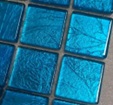 Keramissimo Мозаика CR 0114STR Crystal фольгированная бирюзовая 30x30 Keramissimo