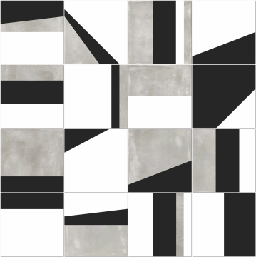 Керамогранит 0003483 PLAY EDGE MIX GREY 20x20 ABK