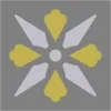 Керамогранит 050N006D001 ENC06 Fleur 01 (ANT GRP JAU PAR) 5x5 Winckelmans