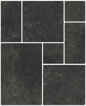 Керамогранит 1005896 Opus Thunder Modulare 39 (комплект 2шт 20x20, 1шт 20x40, 2шт 40x40, 1шт 40x60,8) Isla Tiles