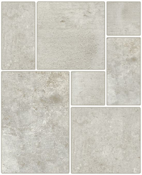 Керамогранит 1006101 Opus Silver Modulare 39 (комплект 2шт 20x20, 1шт 20x40, 2шт 40x40, 1шт 40x60,8) Isla Tiles
