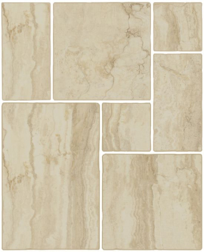 Керамогранит 1007428 Opus Beige Modulare 39 (комплект 2шт 20x20, 1шт 20x40, 2шт 40x40, 1шт 40x60,8) Isla Tiles