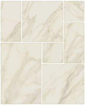 Керамогранит 1007586 Opus Calacatta Modulare 39 (комплект 2шт 20x20, 1шт 20x40, 2шт 40x40, 1шт 40x60,8) Isla Tiles