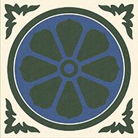 Керамогранит 100E004D101 ENC 04 White (D.Blue, Black) 10x10 Winckelmans