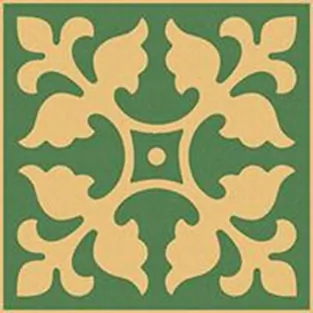 Керамогранит 100E012D301 ENC 12 Cognac (Dark green) 10x10 Winckelmans