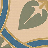 Керамогранит 100E017D201 ENC 17 Ivory (D.Yellow D.blue Green) 10x10 Winckelmans