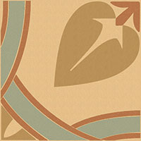 Керамогранит 100E017D303 ENC 17 Cognac (D.Yellow L.Blue Red) 10x10 Winckelmans