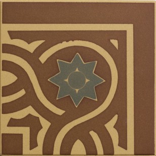 Керамогранит 100E019A301-1 ENC 19A Cognac (Red, Black) old 10x10 Winckelmans