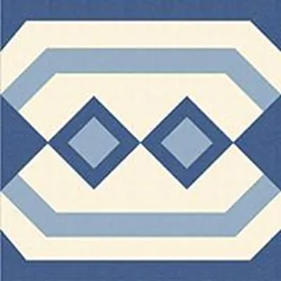 Керамогранит 100E021F101 ENC 21F White (D.Blue, L.Blue) 10x10 Winckelmans