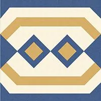 Керамогранит 100E021F102 ENC 21F White (D.Blue, D.Yellow) 10x10 Winckelmans