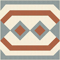 Керамогранит 100E021F103 ENC 21F White (Grey Red) 10x10 Winckelmans