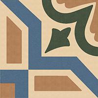 Керамогранит 100E022D202 ENC 22 Ivory (Red, D.Blue, Black) 10x10 Winckelmans