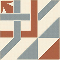 Керамогранит 100E023D103 ENC 23 White (Grey Red) 10x10 Winckelmans