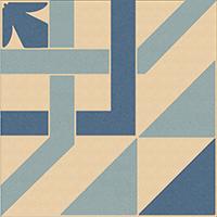 Керамогранит 100E023D201 ENC 23 Ivory (D.Blue, L.Blue) 10x10 Winckelmans