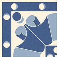 Керамогранит 100E024A101 ENC 24A White (D.Blue, L.Blue) 10x10 Winckelmans