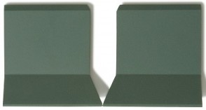 Керамогранит 100TE0VEF Angle Ext. DARK GREEN VEF 10x10 Winckelmans