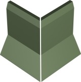 Керамогранит 100TE0VEU Angle EXT PAR GREEN VEU 10x10 Winckelmans