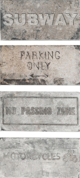 Керамогранит 1048425 New York Road Signs Mix Soho 10x20 CIR