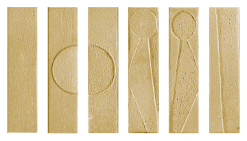 Керамогранит 118622 Koine Alphabet Ocra 4,5x18,6 Settecento