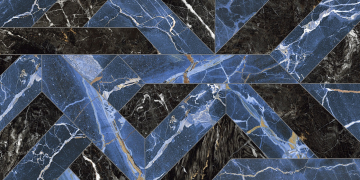 Керамогранит 118716 Outline Blue Levigato Rettificato 60x120 Naxos