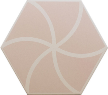 Керамогранит 127015 FANCY WAVES PINK R10 20x23 DNA Tiles
