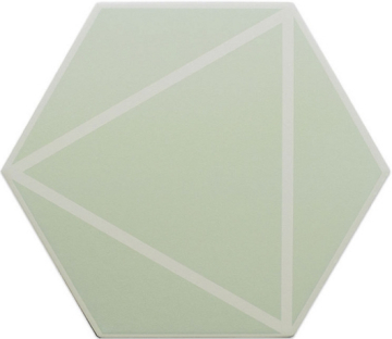 Керамогранит 127020 FANCY LINES MINT R10 20x23 DNA Tiles