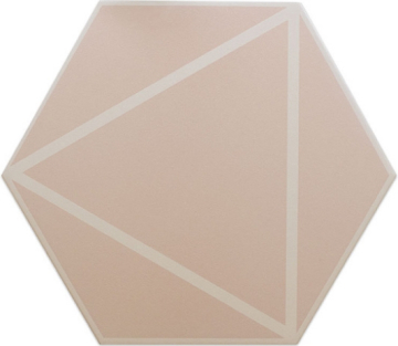 Керамогранит 127022 FANCY LINES PINK R10 20x23 DNA Tiles