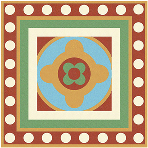 Керамогранит 150E020A101 ENC 20A White (L.Blue Red Green D.Yellow) 15x15 Winckelmans