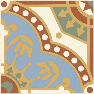 Керамогранит 150E020D101 ENC 20 White (L.Blue Red Green D.Yellow) 15x15 Winckelmans