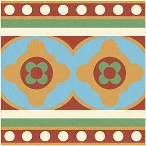 Керамогранит 150E020F101 ENC 20F White (L.Blue Red Green D.Yellow) 15x15 Winckelmans
